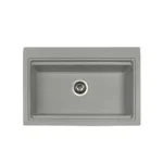 Granite Kitchen Sink Single Bowl Metallic Grey | Faucini
