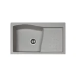 Granite Kitchen Sink Single Bowl 81X48 Metallic Earth | Faucini