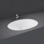 Rosa Oval Under Counter Wash Basin 500x410 MM Alpine White Set | Rak Ceramics
