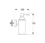 Wall mounted soap dispenser RAK22009 | Kludi Rak - Image 2