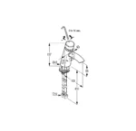 Self-closing Mixer - Push Type | Kludi Rak - Image 2