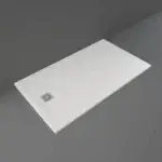 Rak-Feeling Shower Trays White Flat Bath Tub 90x160 MM