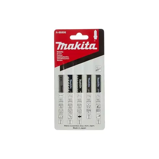 Makita A-86898 Jigsaw Blade Set 5Pcs